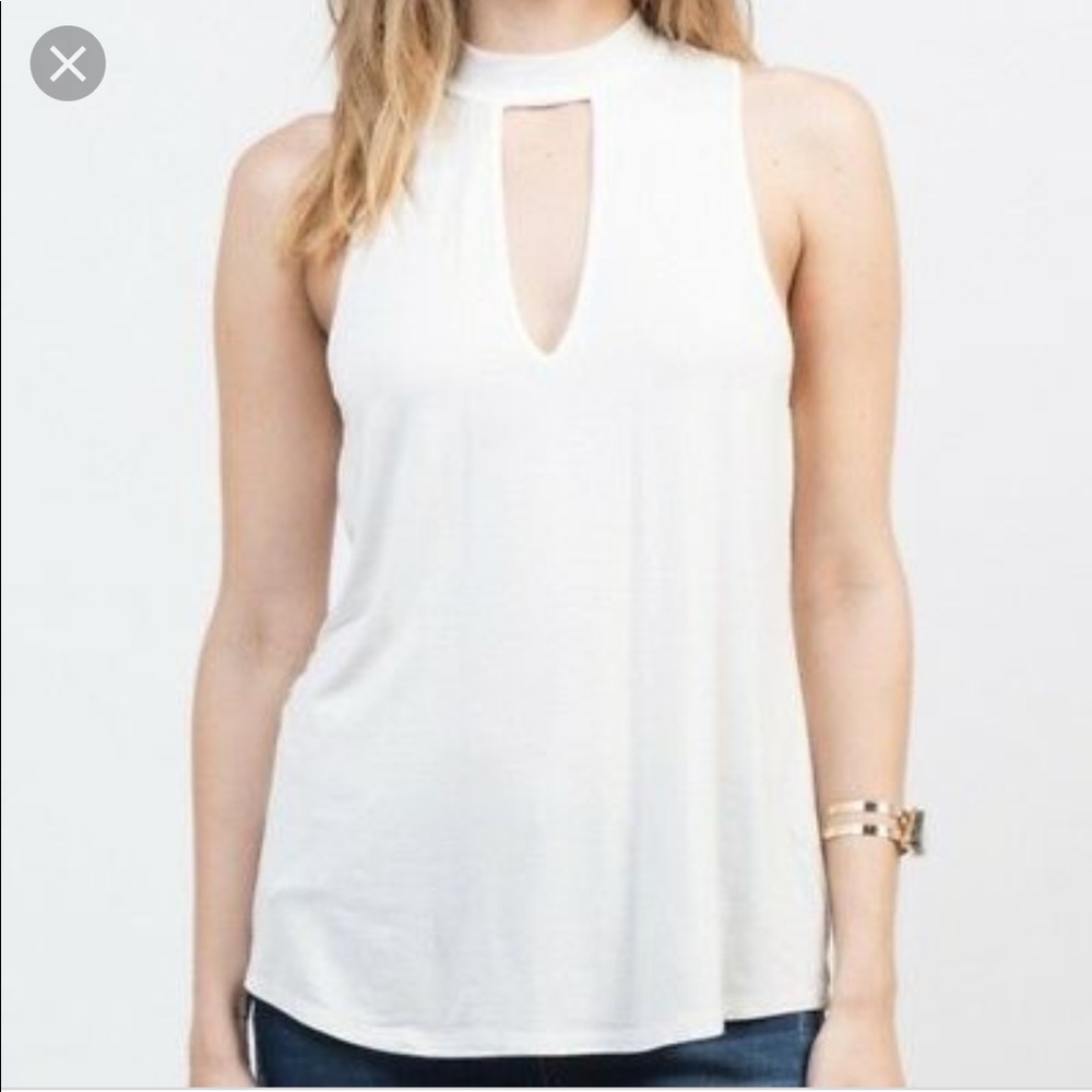 ❌sold❌Express keyhole black tank top